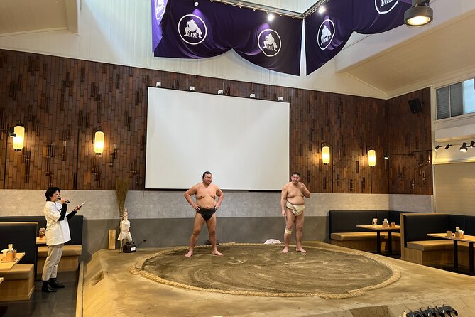 Challenge With Sumo Wrestlers With Dinner in Tokyo