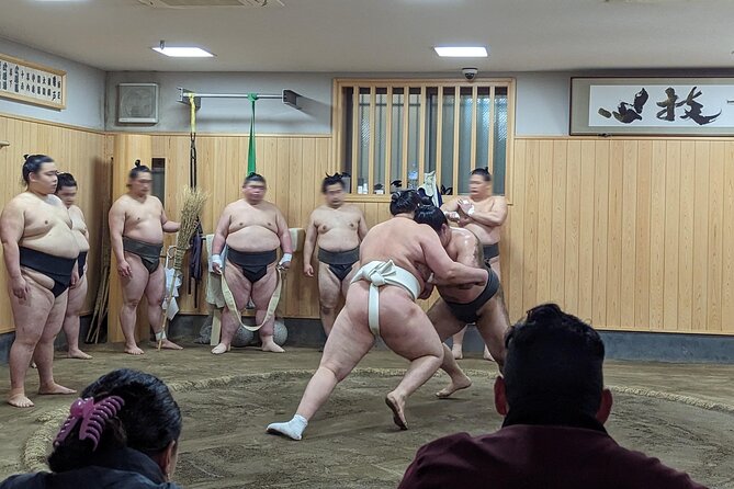 Morning Sumo Practice Viewing in Tokyo - Arriving at Naruto-beya Stable