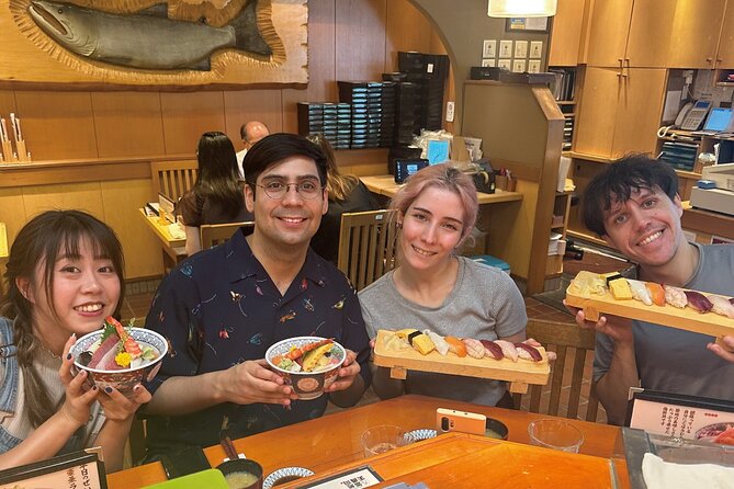 Tsukiji Market Eating Tour, Authentic Sushi & Sake Comparison - Savoring Authentic Sushi