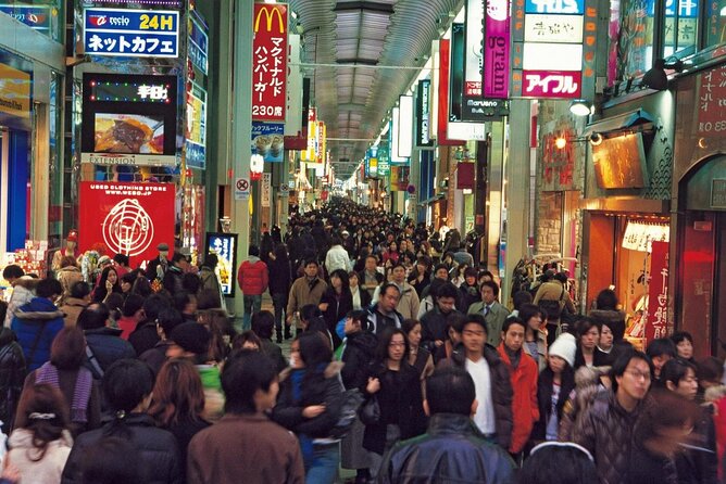 Evening Street Food Hopping Tour in Downtown Osaka - Just The Basics