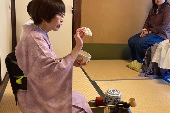 Japanese Tea Ceremony in a Traditional Town House in Kyoto