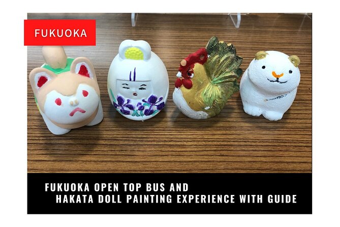 Fukuoka Open Top Bus and Hakata Doll Painting Experience With Guide - Exploring Fukuoka by Open Top Bus